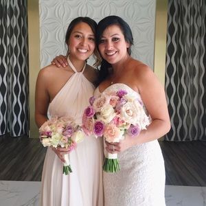 Beautiful light peach dress Women 6